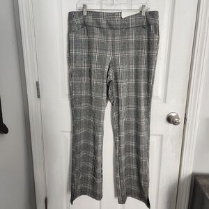 NWT Cato mid rise pull on bootcut pants houndstooth office corpcore Large